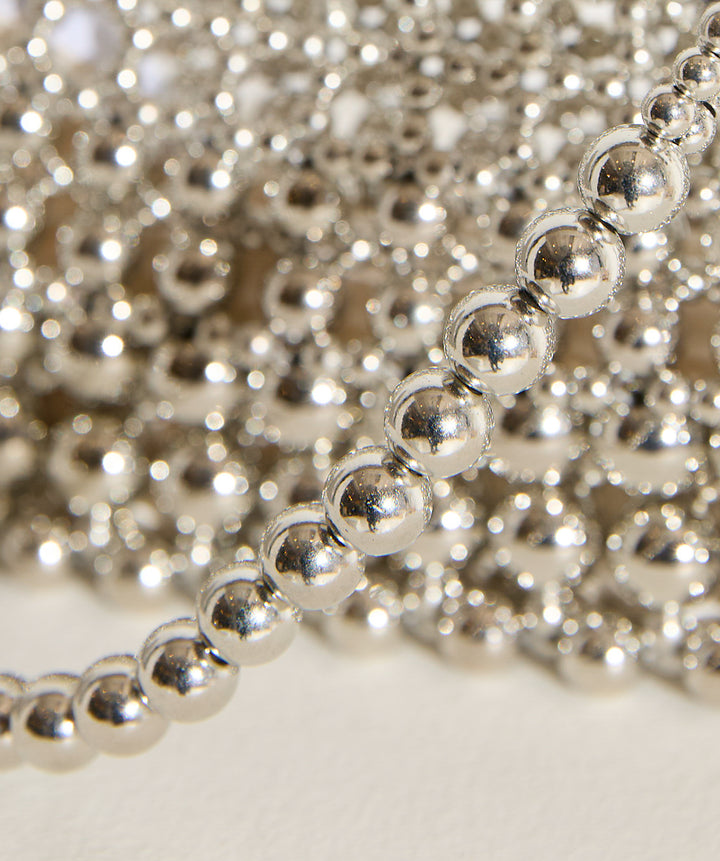 グリッタービーズ メッシュショルダーバッグ