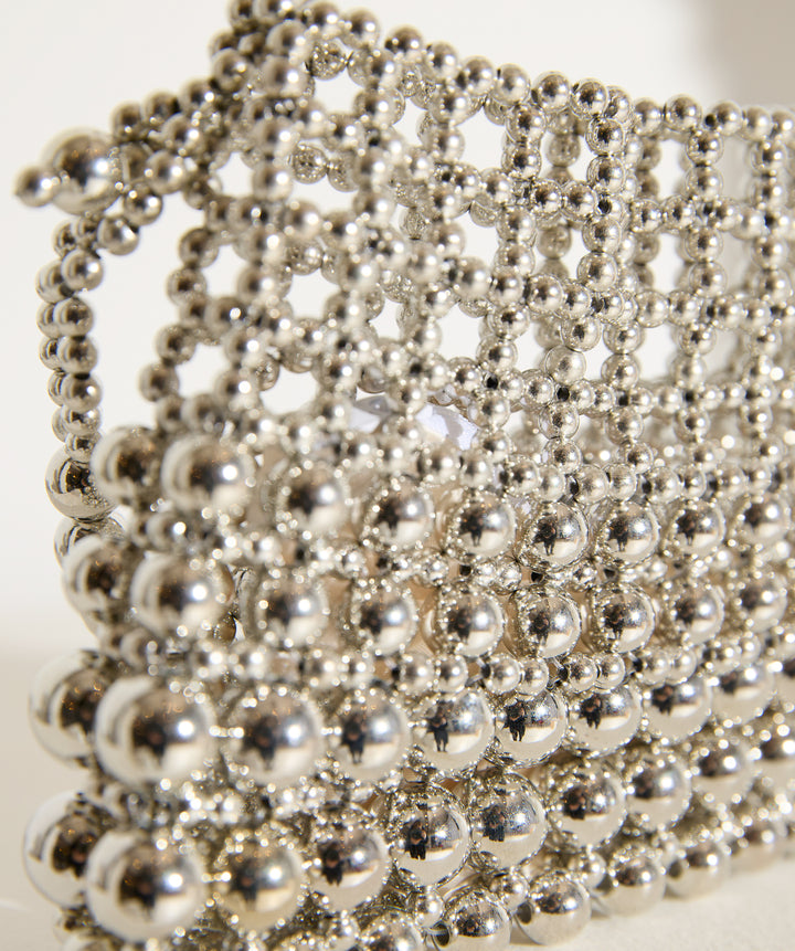 グリッタービーズ メッシュショルダーバッグ