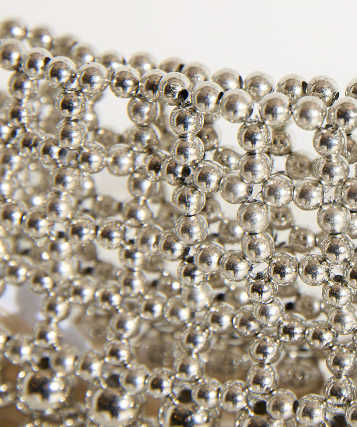 グリッタービーズ メッシュショルダーバッグ