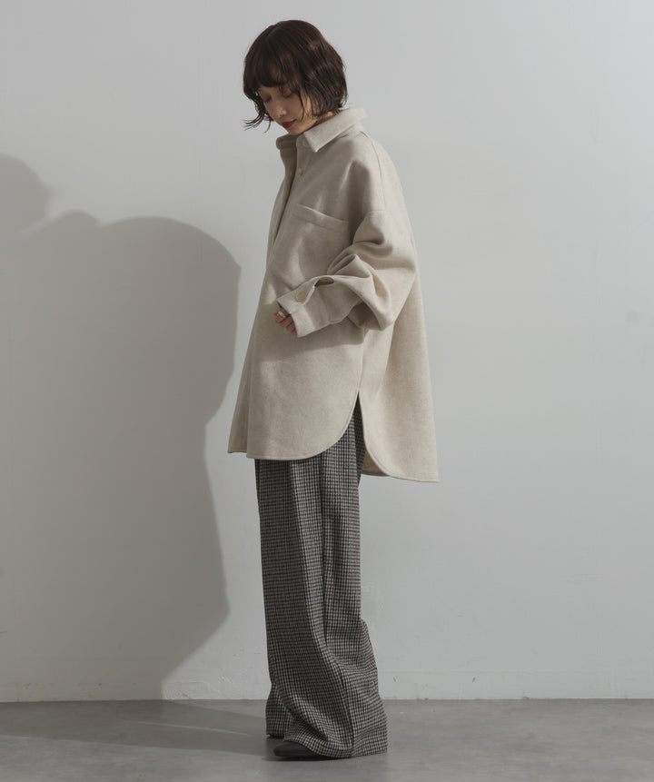 千鳥柄タックトラウザーズパンツ