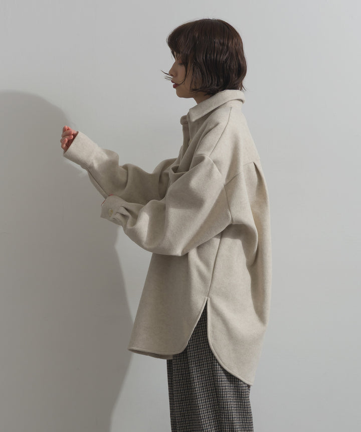 ウールライクワイドシャツJK