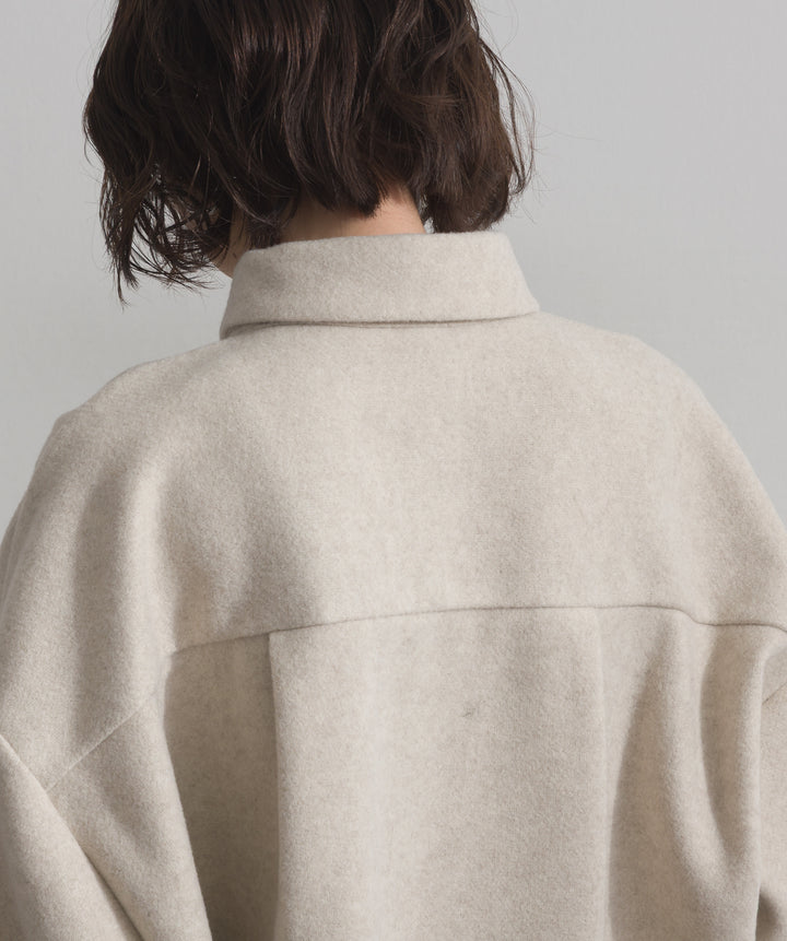 ウールライクワイドシャツJK