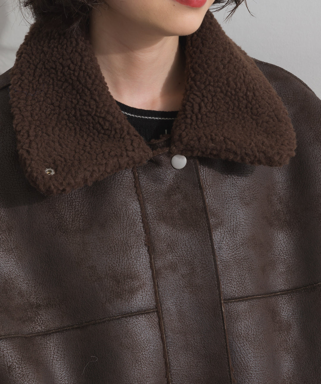 リバーシブルムートンコート