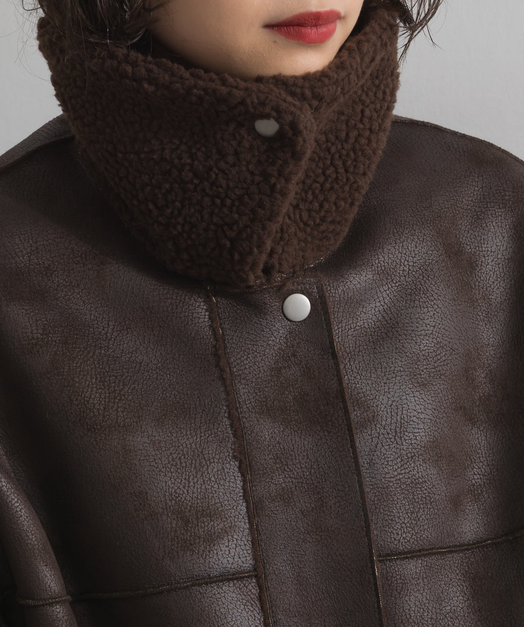 リバーシブルムートンコート