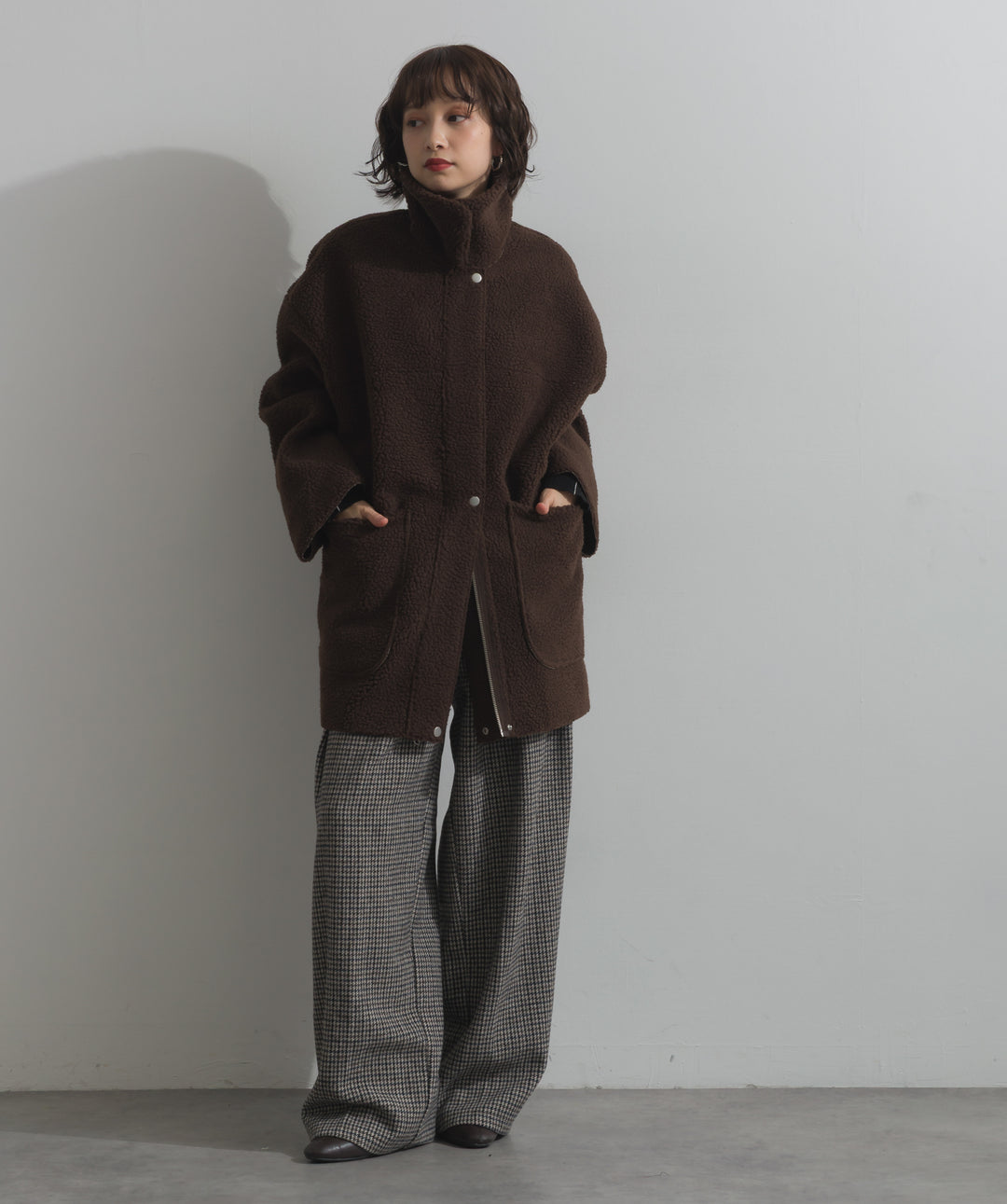 リバーシブルムートンコート