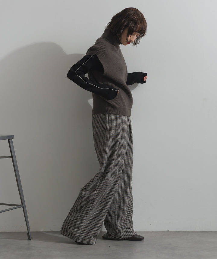 ハイネックニットベスト