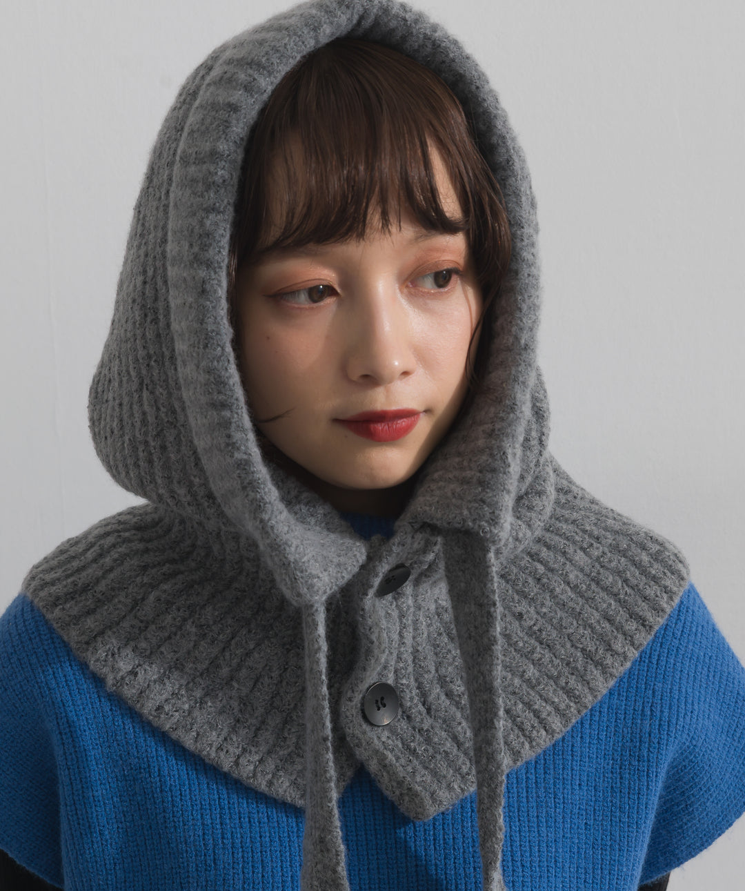 ニットフードスヌード