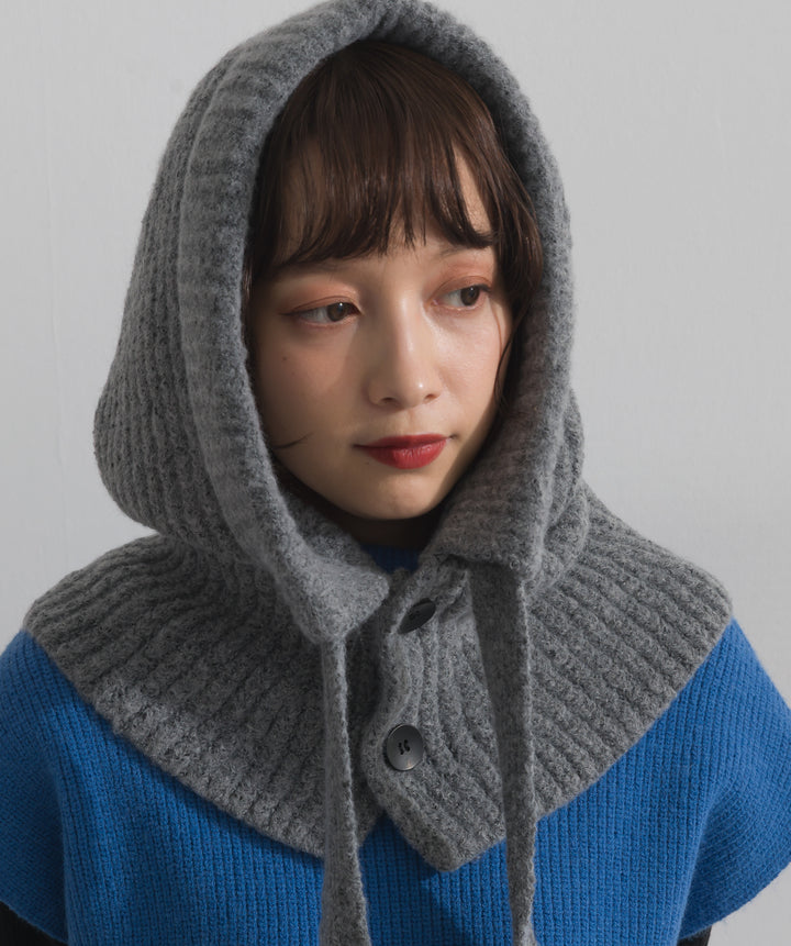 ニットフードスヌード