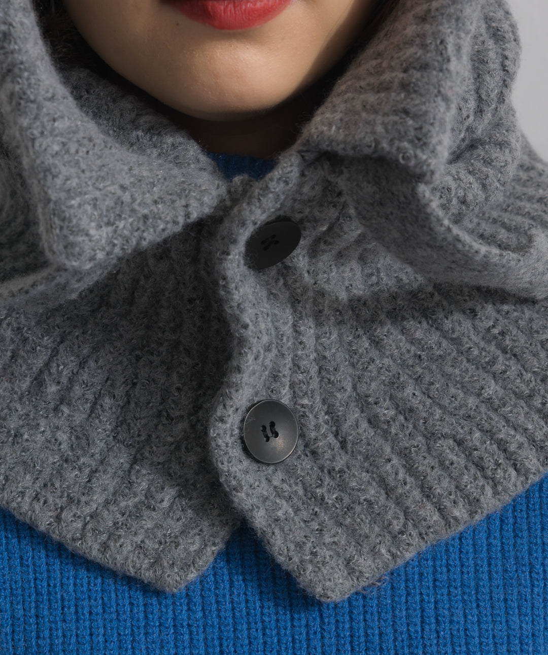 ニットフードスヌード