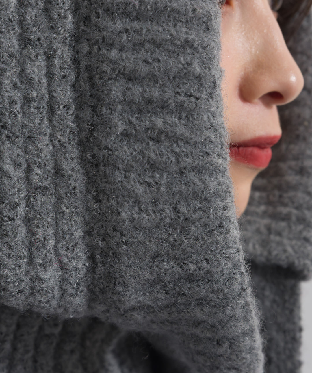 ニットフードスヌード