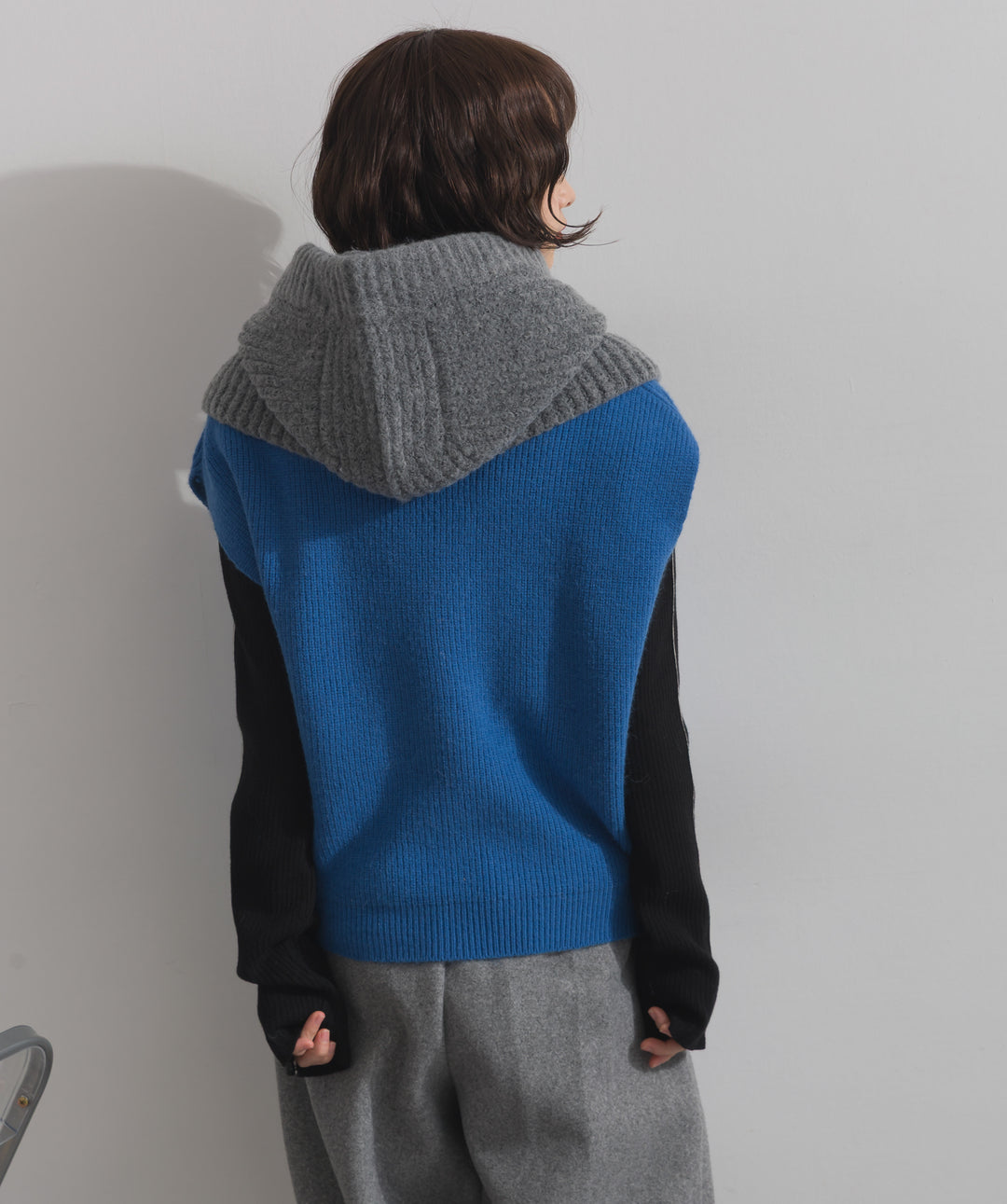 ニットフードスヌード