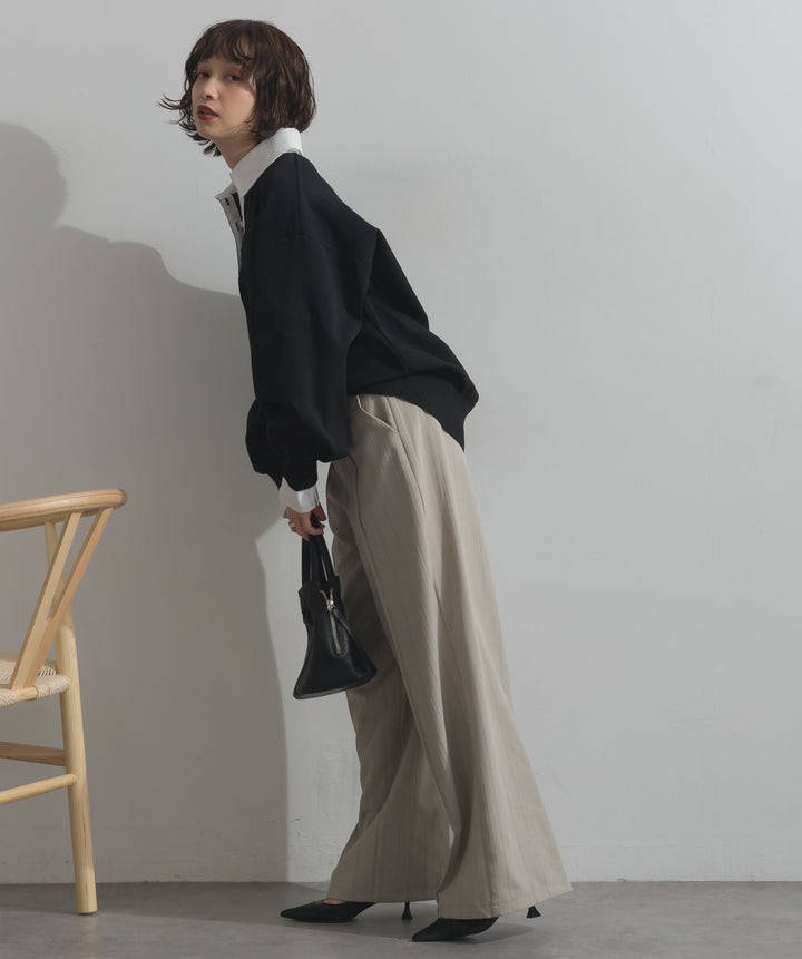 襟付きポロトップス