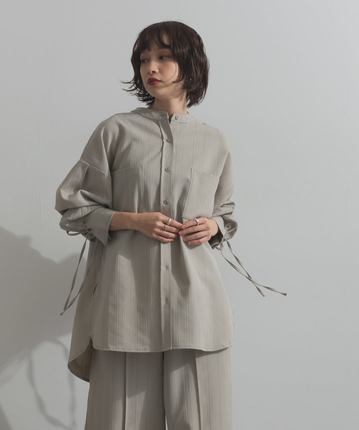 バンドカラーシャツ