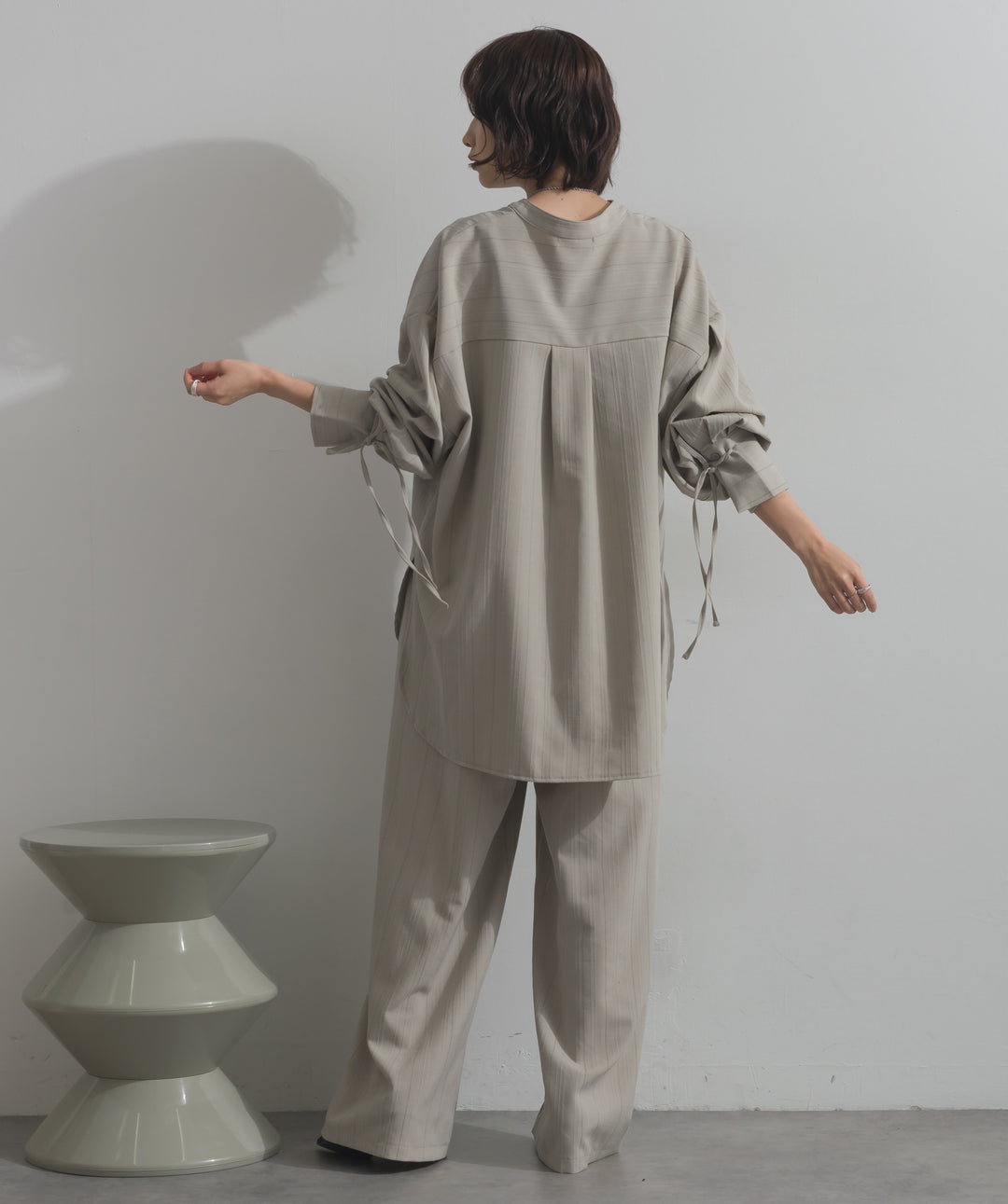 バンドカラーシャツ