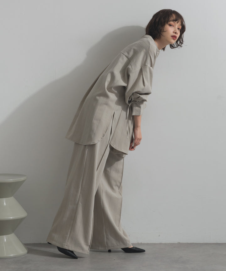 バンドカラーシャツ