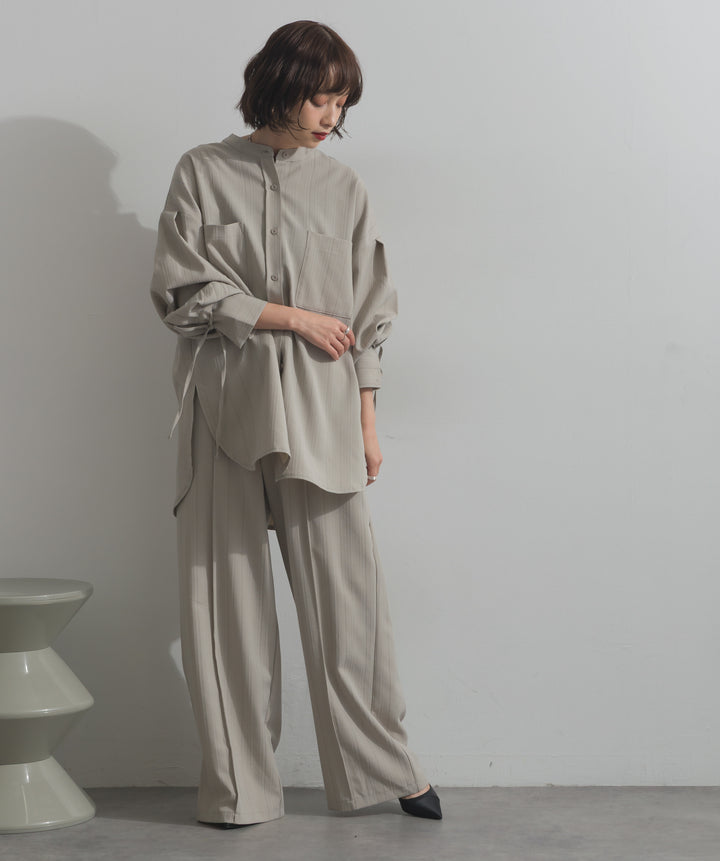 バンドカラーシャツ