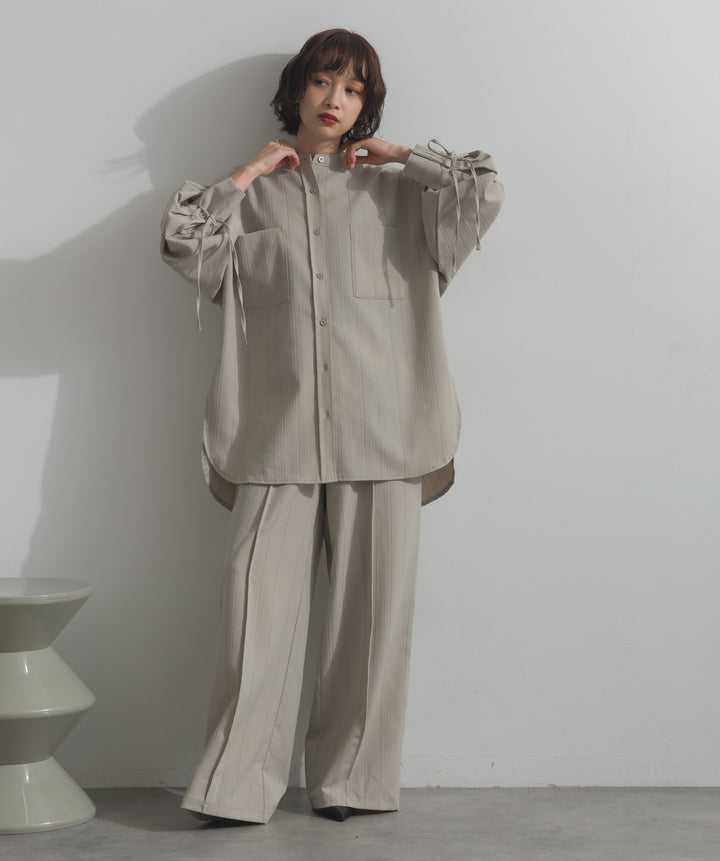 バンドカラーシャツ