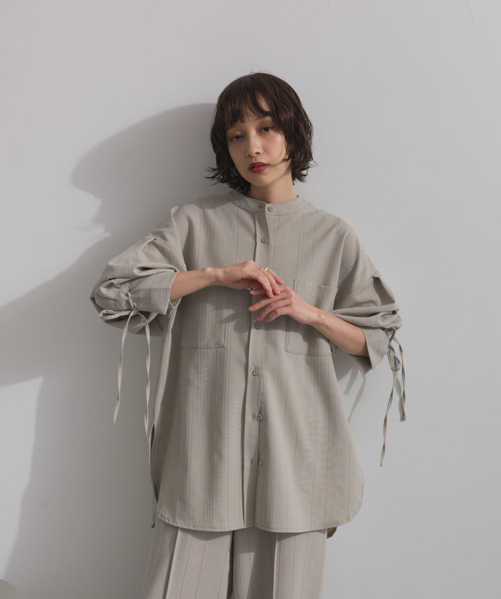 バンドカラーシャツ