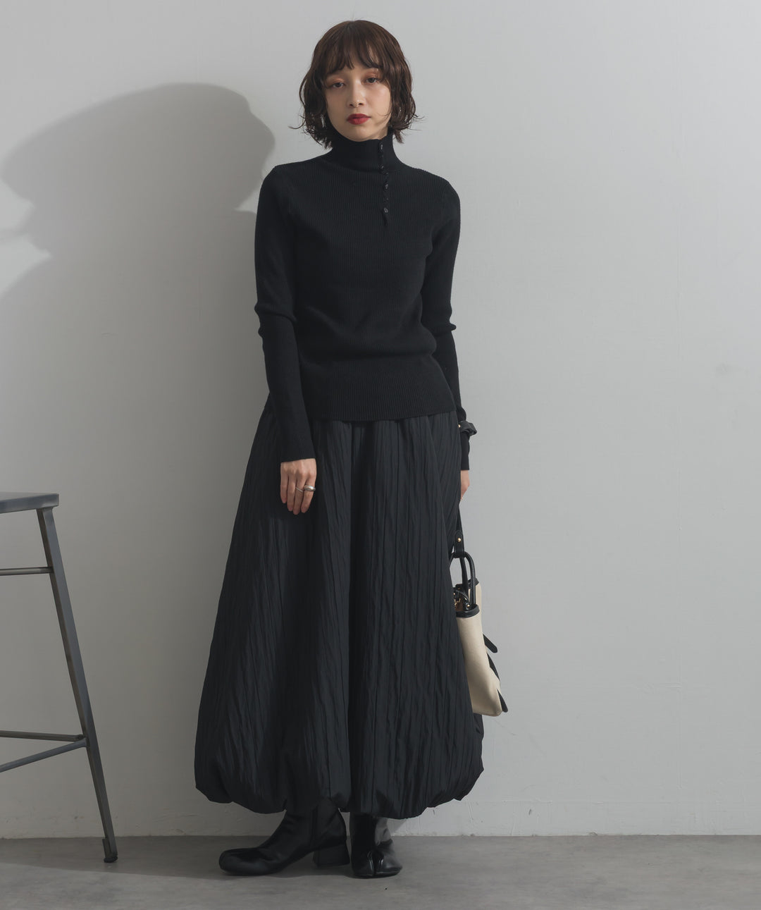 ハイネックニット