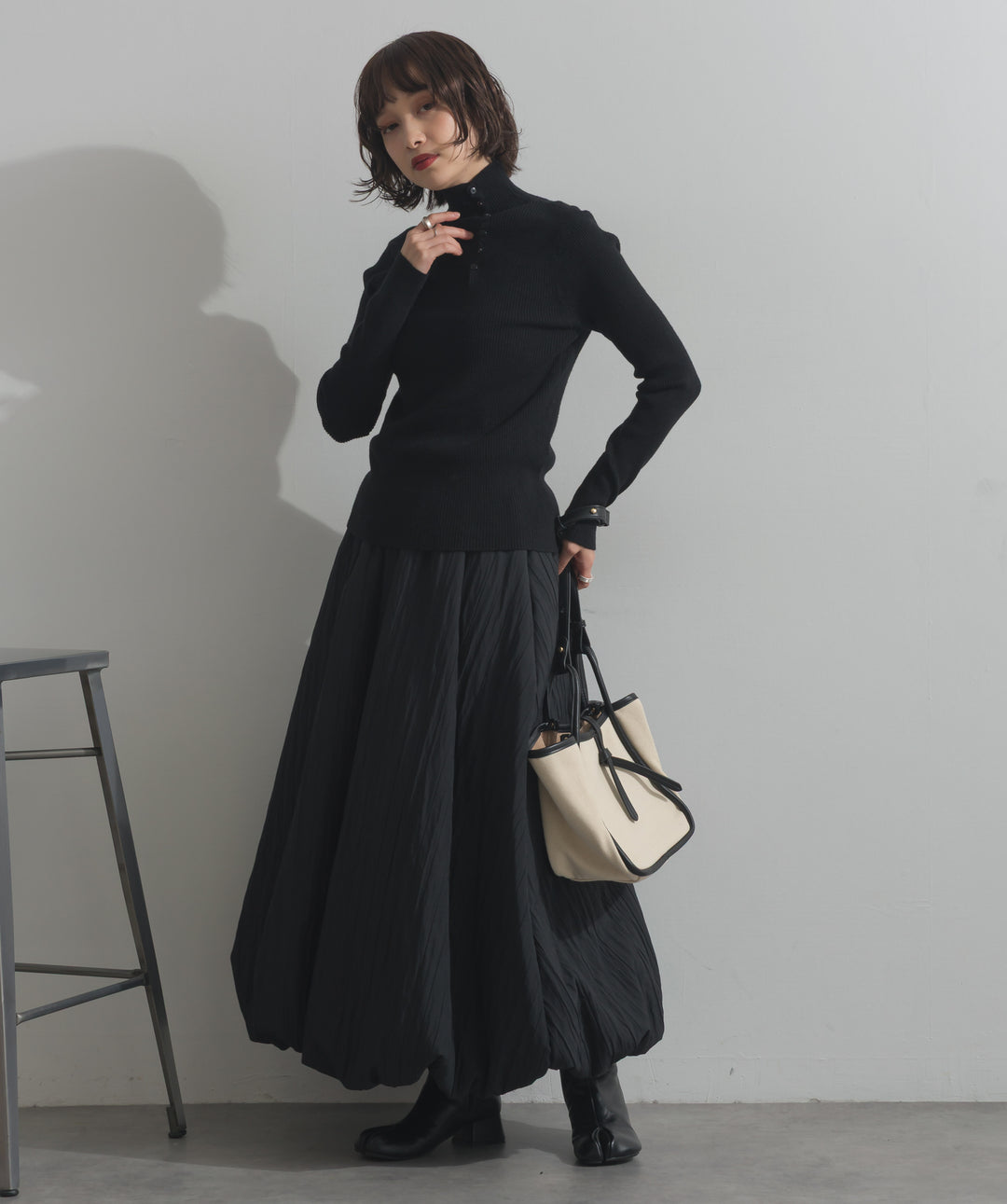 ハイネックニット