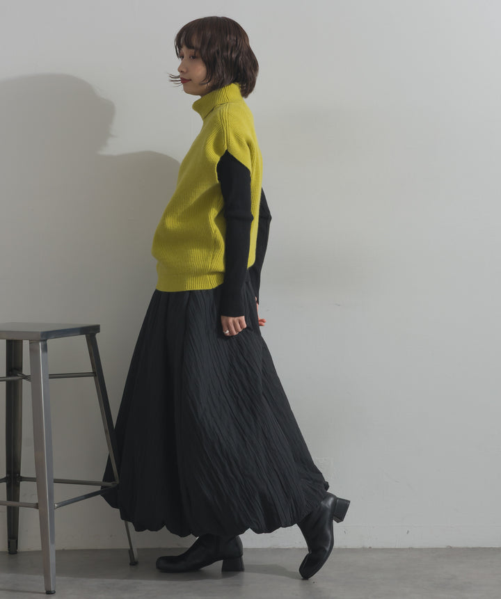 ハイネックニットベスト