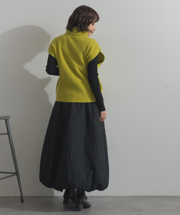 ハイネックニットベスト