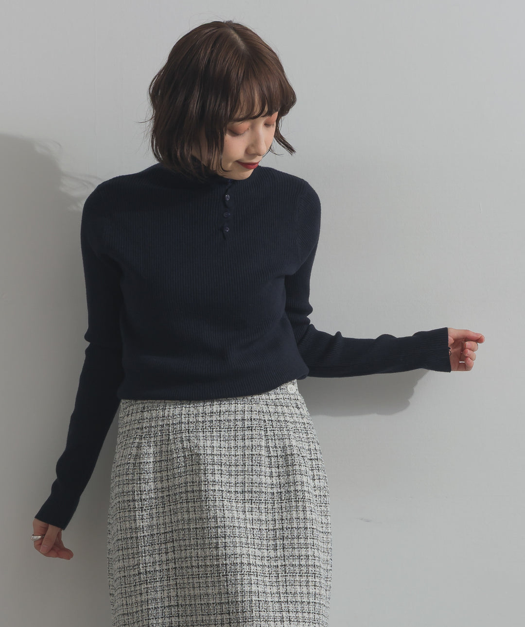 ハイネックニット