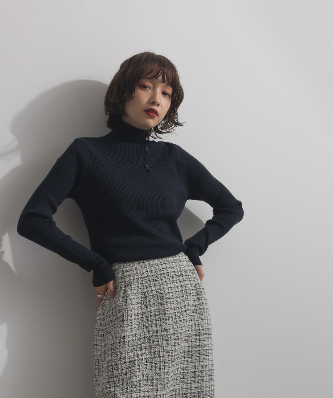 ハイネックニット