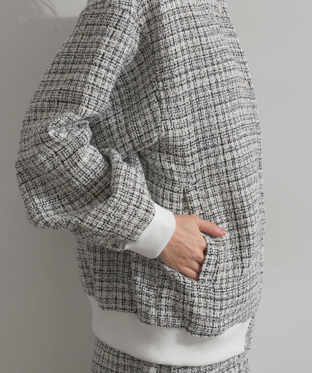 ツイードスタジャン