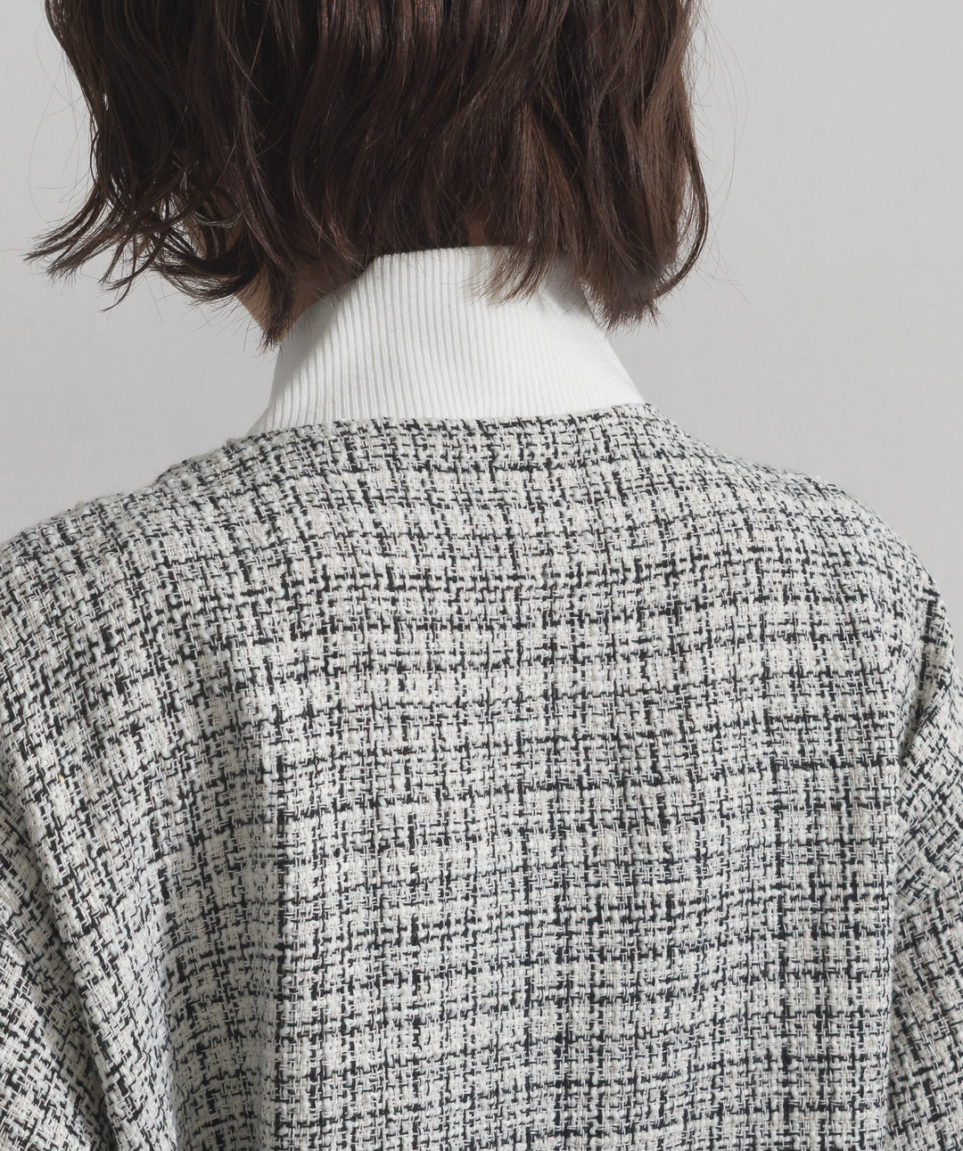 ツイードスタジャン