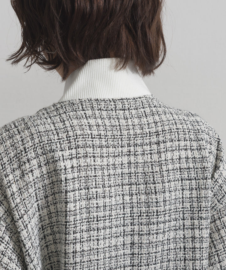 ツイードスタジャン