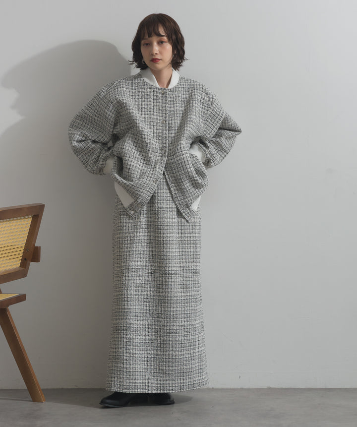 ツイードスタジャン