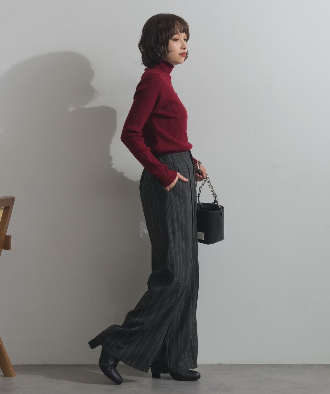 ハイネックニット