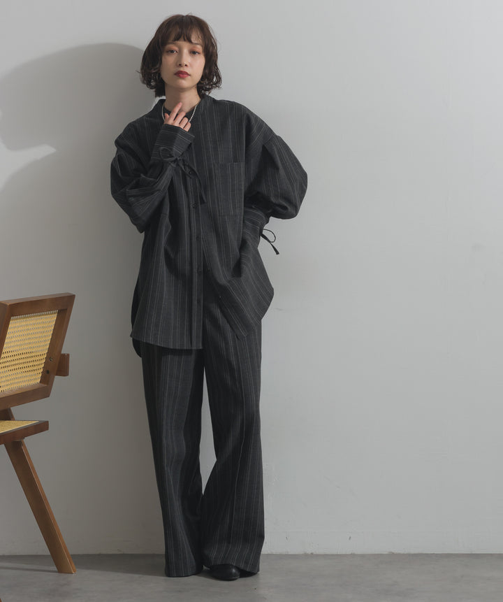 バンドカラーシャツ