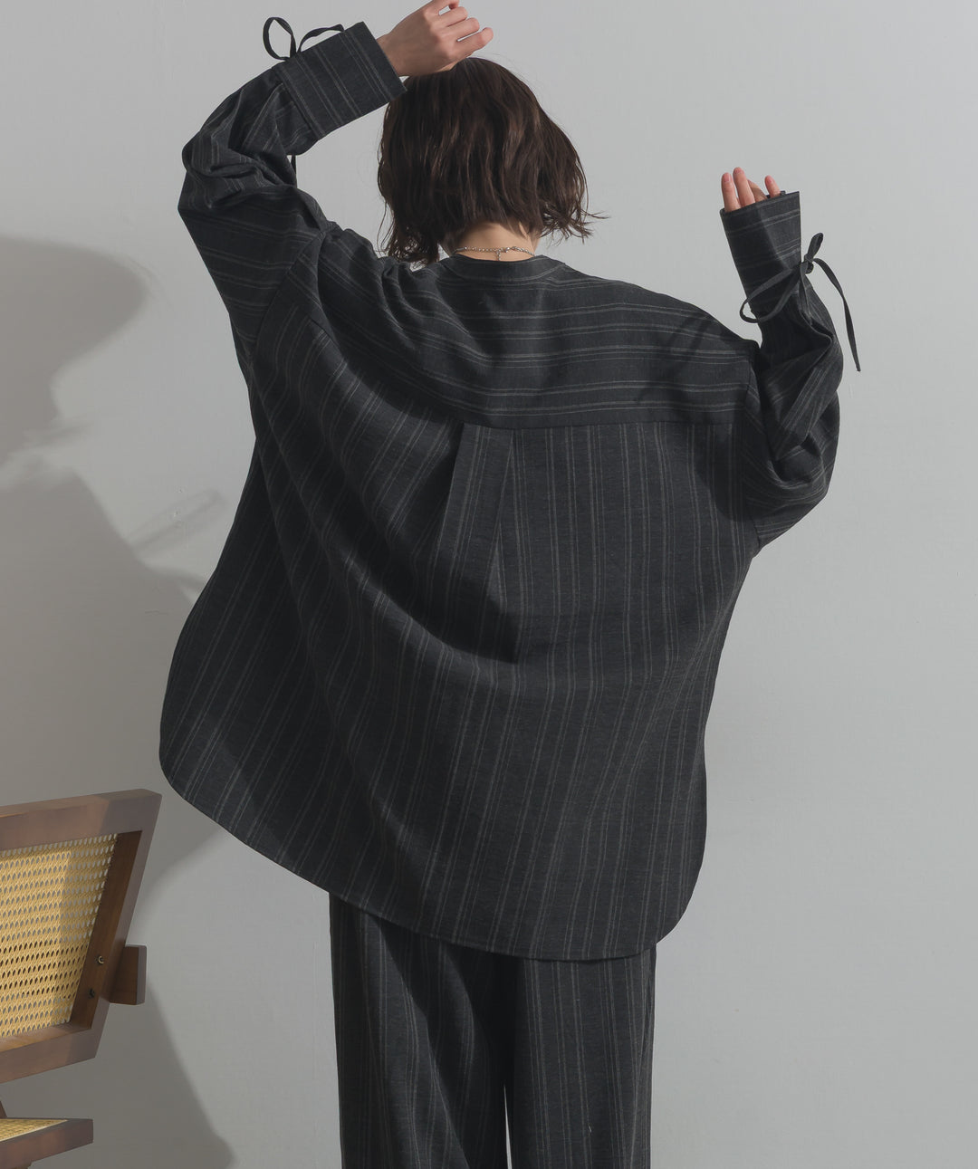 バンドカラーシャツ