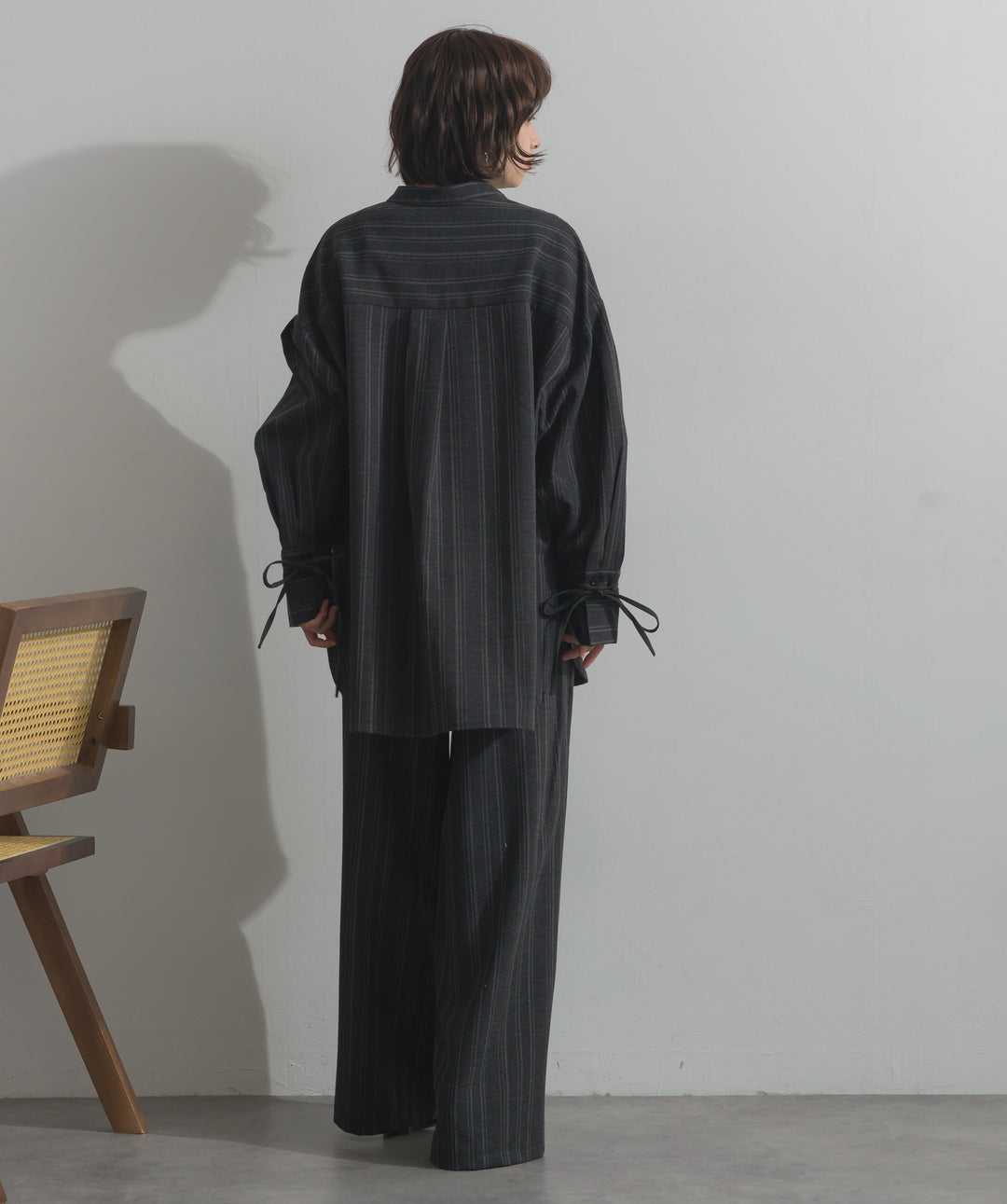 バンドカラーシャツ