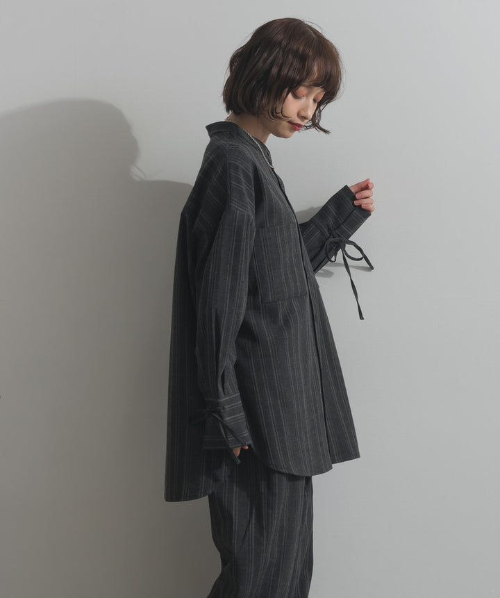 バンドカラーシャツ