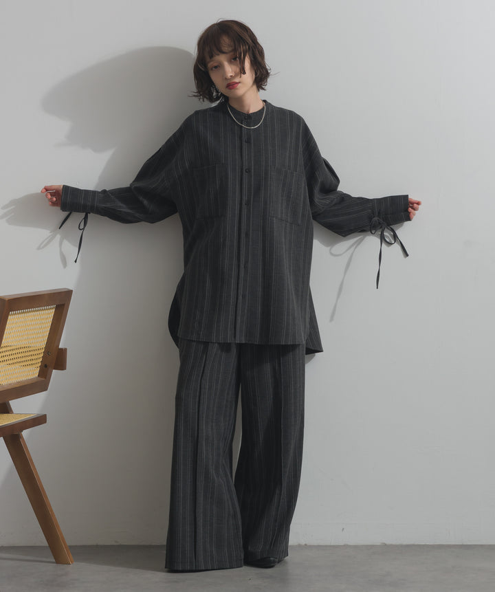 バンドカラーシャツ