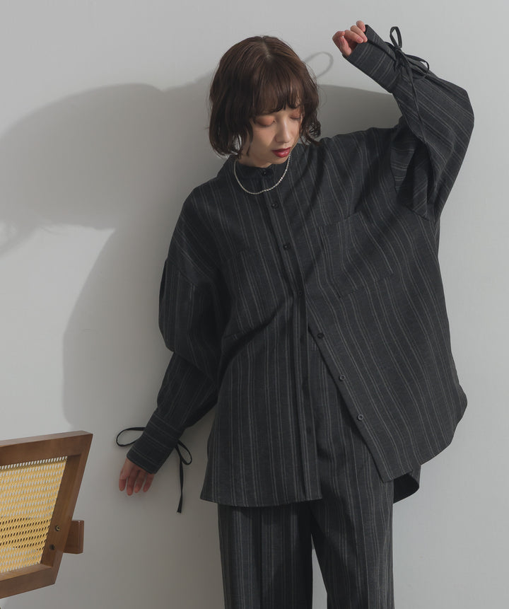 バンドカラーシャツ