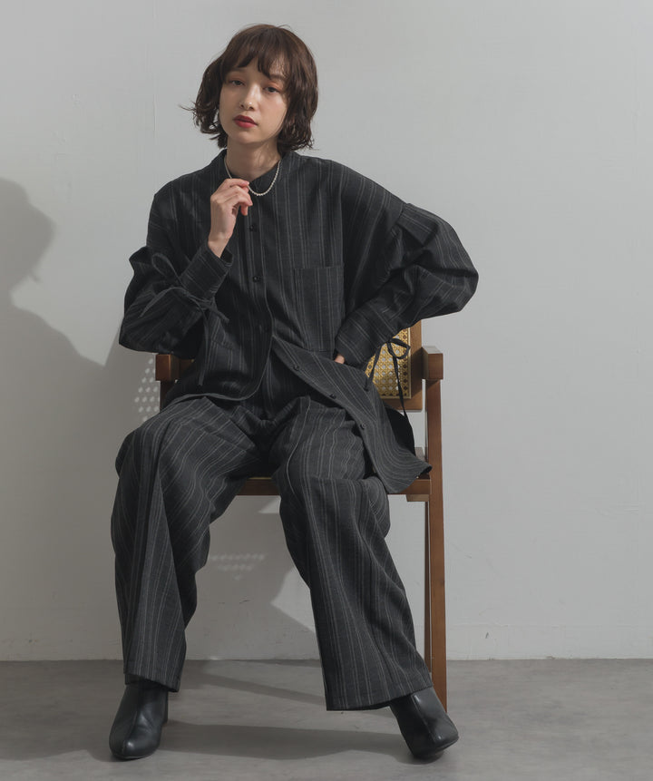 バンドカラーシャツ