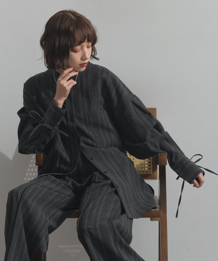 バンドカラーシャツ