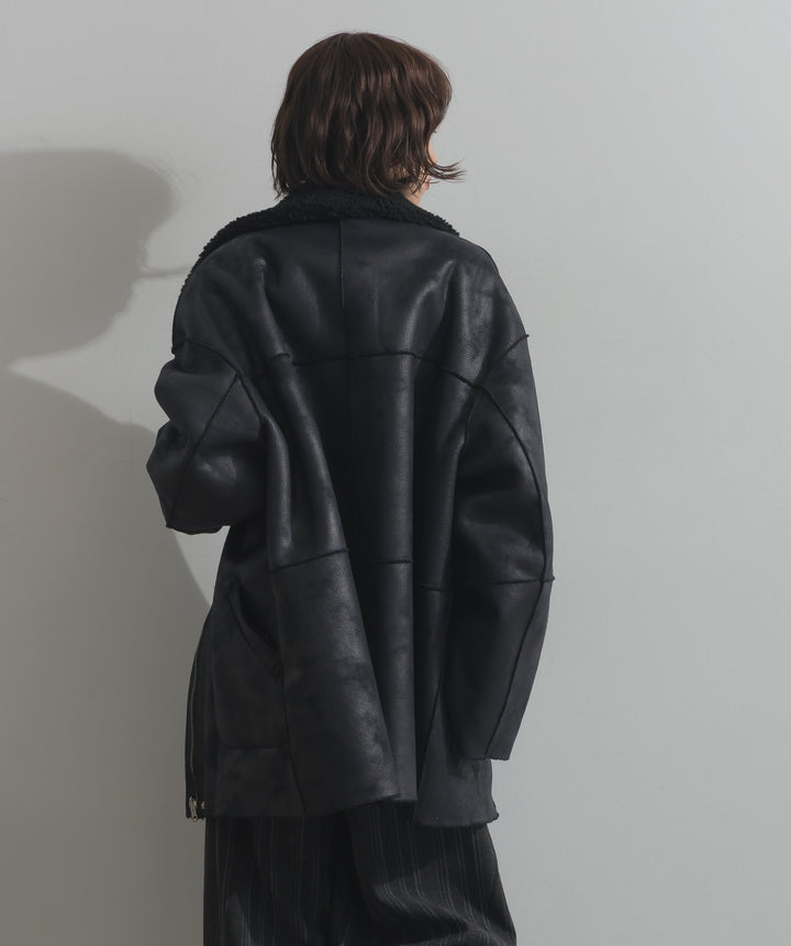 リバーシブルムートンコート