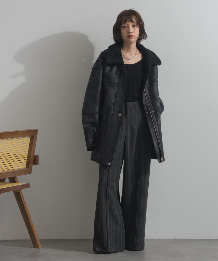 リバーシブルムートンコート