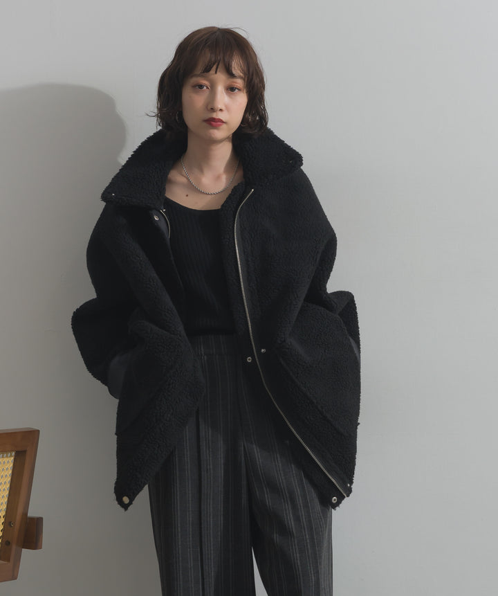リバーシブルムートンコート