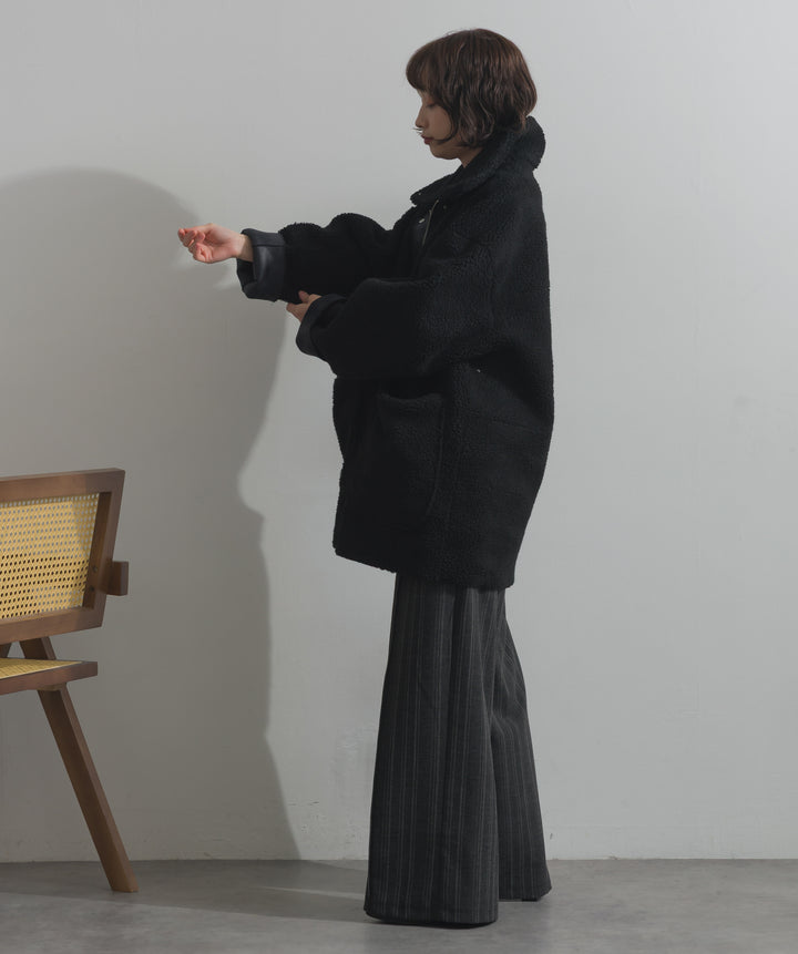 リバーシブルムートンコート