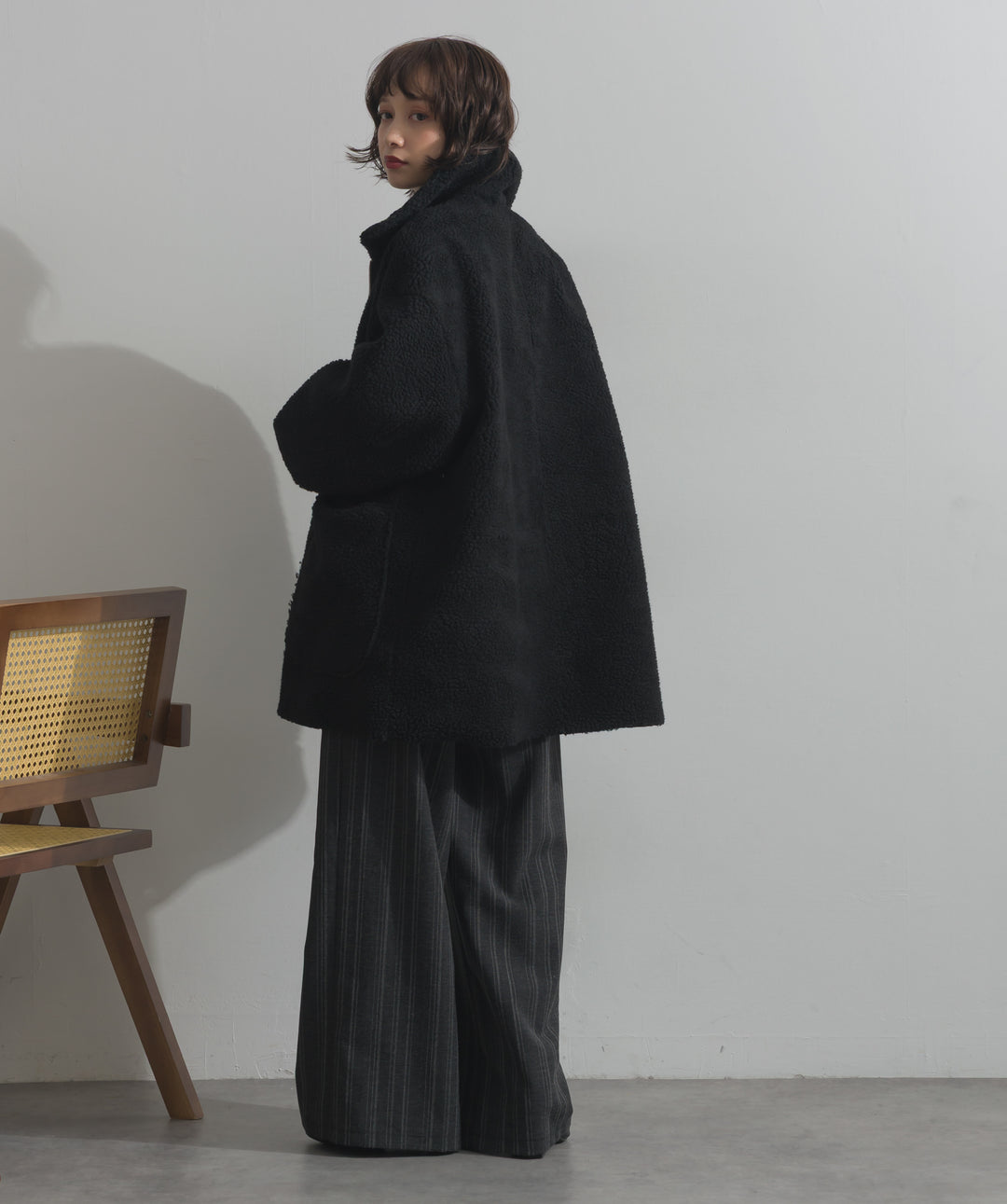 リバーシブルムートンコート