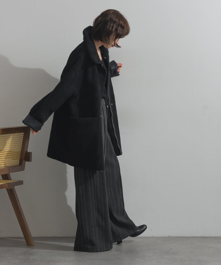 リバーシブルムートンコート