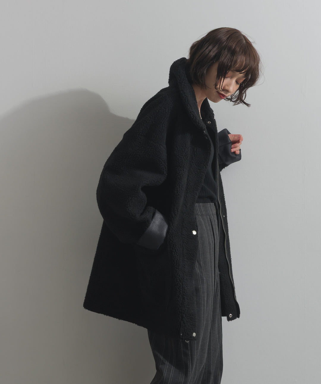 リバーシブルムートンコート