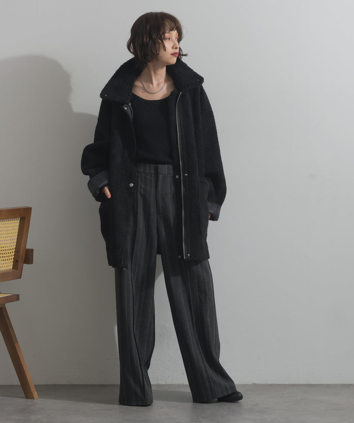 リバーシブルムートンコート