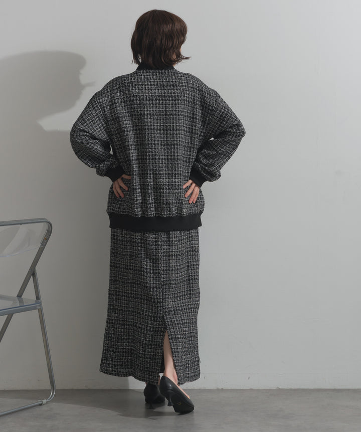 ツイードスタジャン